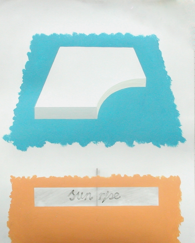 Potlood en gouache op papier. 65 x 50 (twee maal)