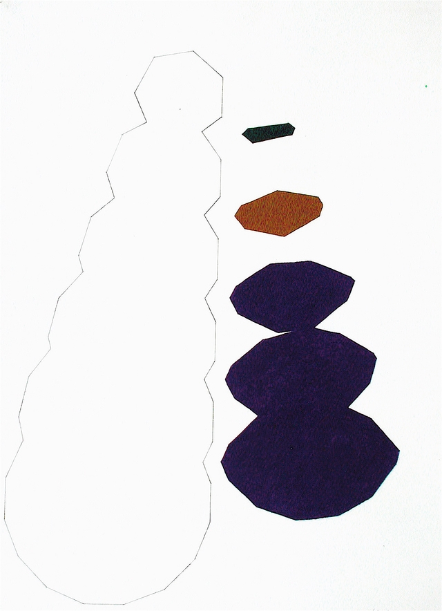 Z.T. Pen en waskrijt op papier. 64 x 48.